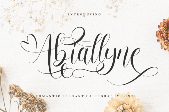 Abiallyne: A Script Font for Editorial Design