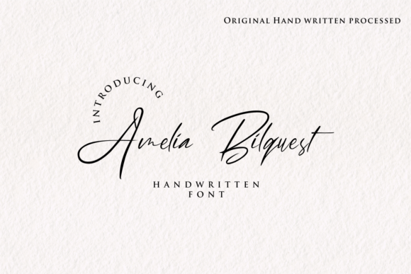 Amelia Bilquest: A Playful Script Font for Editorial Design