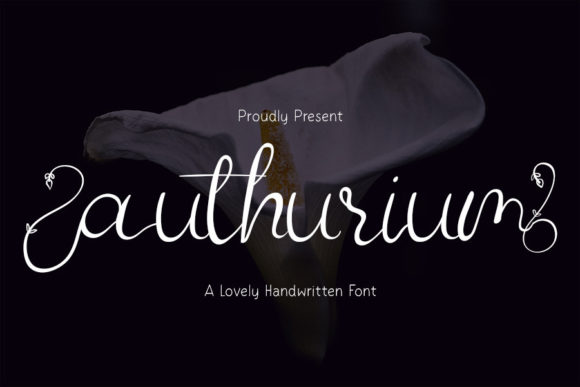 Authurium Font: A Delicate Script for Crafters