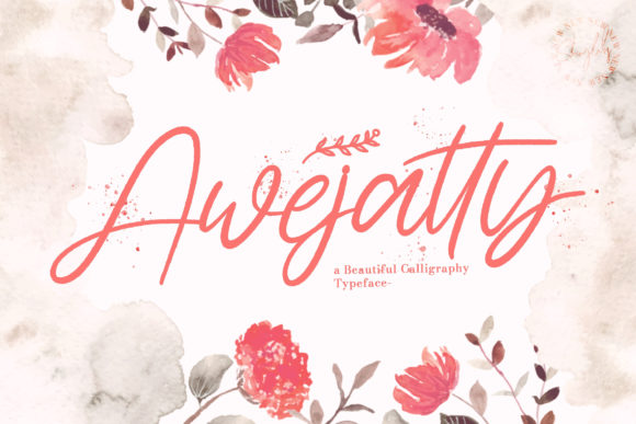 Awejatty: A Refined Script Font for Elegant Branding