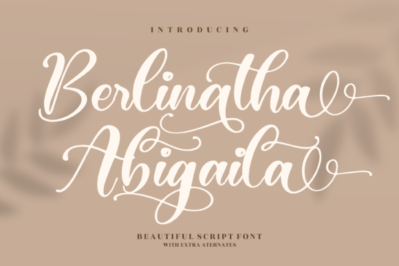 Berlinatha Abigaila Font for Elegant Branding