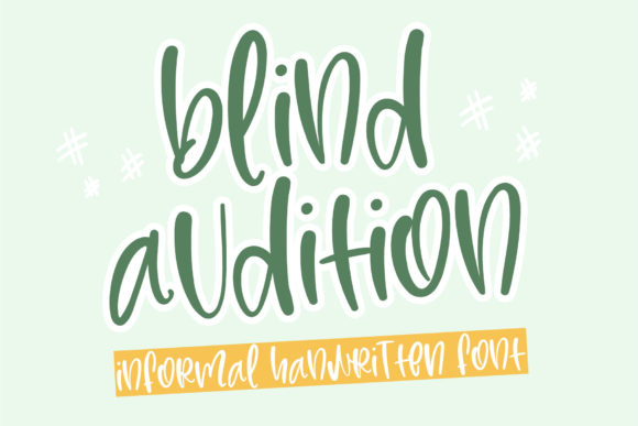 Blind Audition Font for Bold Campaigns
