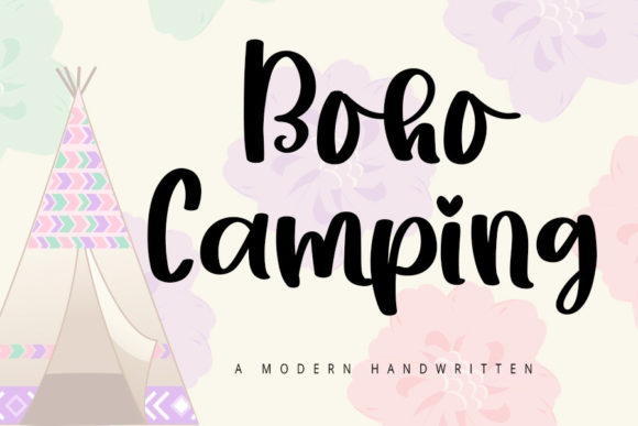Boho Camping: A Refined Script Font for Editorial Design