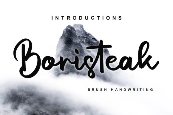 Boristeak: An Elegant Script Font for Editorial Design