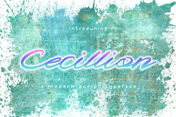 Cecillion: A Refined Script Font for Editorial Design