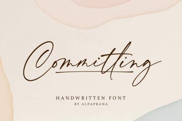 Committing: A Script Font for Bold Branding