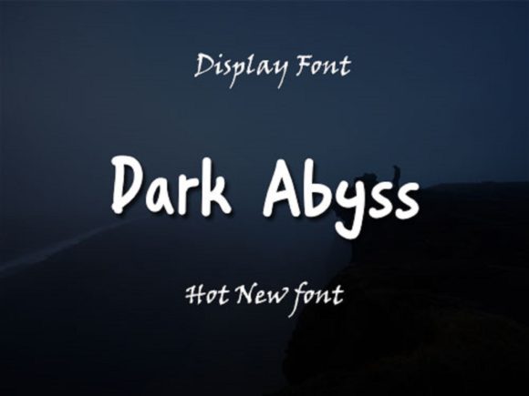 Dark Abyss Font: A Whimsical Script for Branding