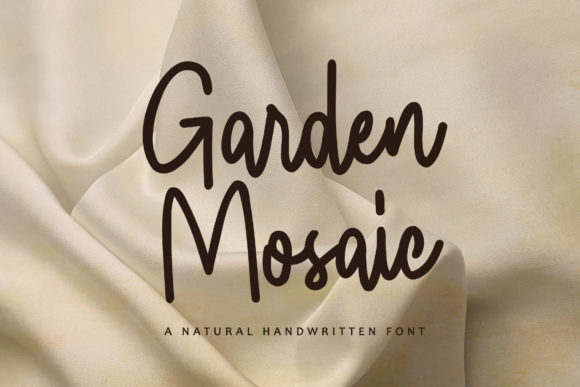 Garden Mosaic: A Dainty Script Font for Makers