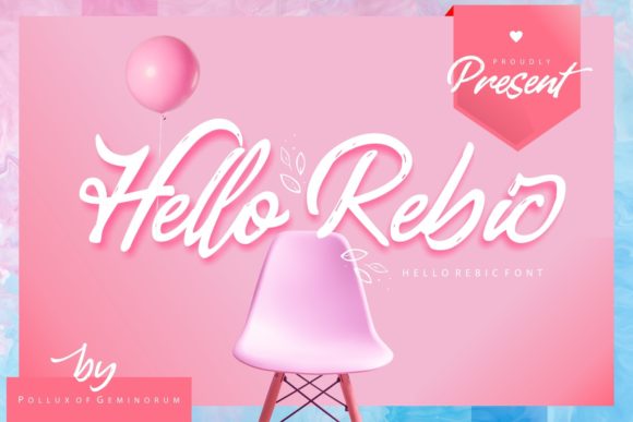 Hello Rebic: A Playful Script Font for Editors