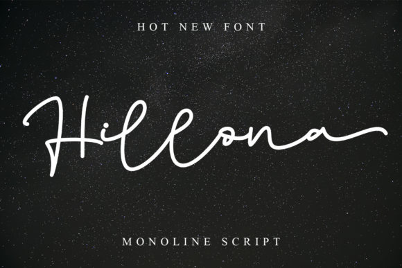 Hillona: A Script Font for Handmade Brands