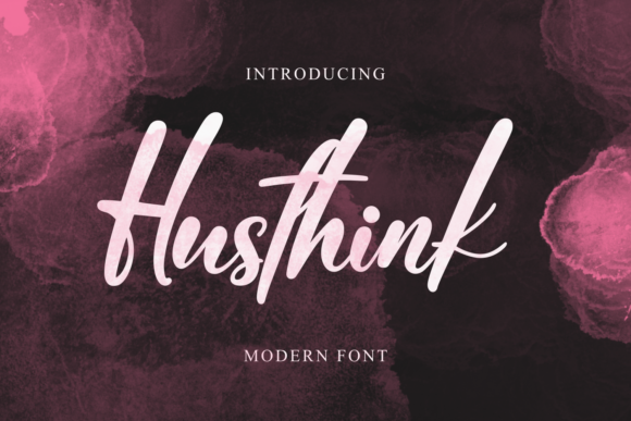 Husthink: A Refined Script Font for Editorial Design