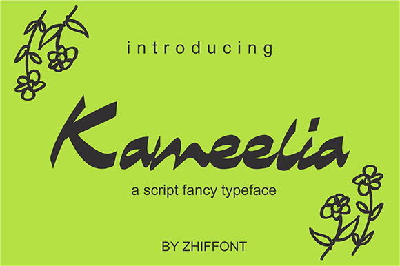 Kameelia: A Script Font for Confident Branding