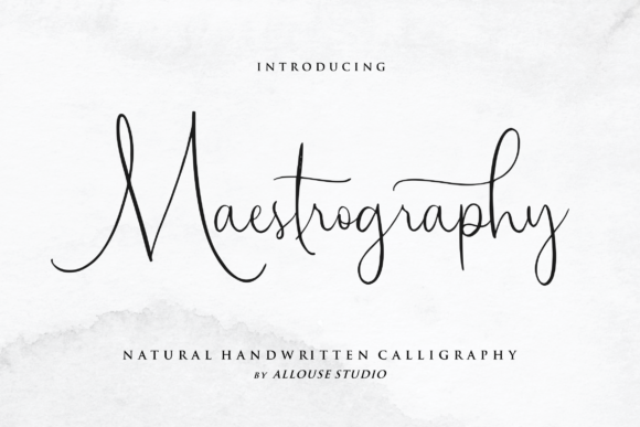 Maestrography: A Script Font for Elegant Branding