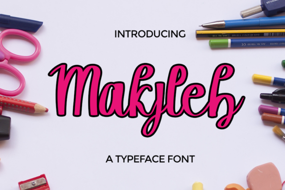 Makjleb: A Delicate Script Font for Crafters