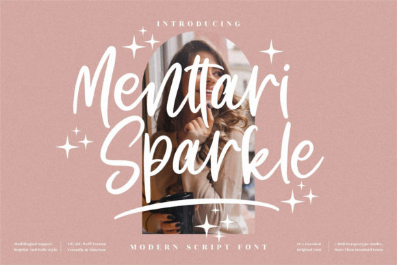 Menttari Sparkle: A Chic Script Font for Web Design
