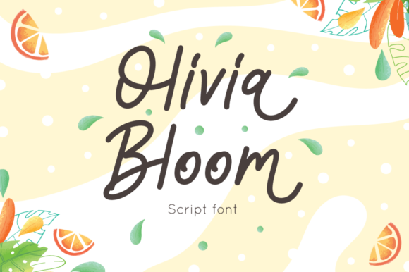 Olivia Bloom: A Delicate Script Font for Editorial Design