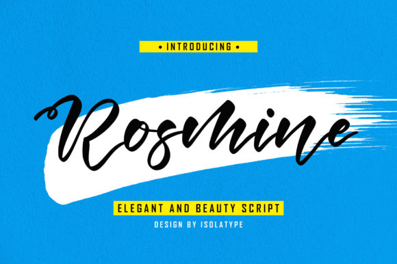 Rosmine Script Font for Web Design