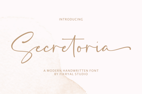 Secretoria: A Refined Script Typeface for Editorial Design