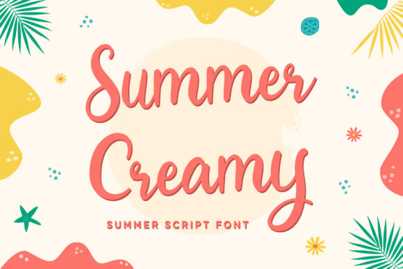 Summer Creamy: A Confident Script Font for Editorial Design