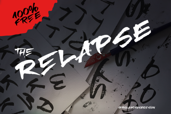 The Relapse: A Rustic Script Font for Crafters