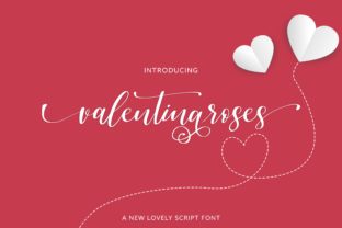 Valentinaroses: A Romantic Script Font for Makers